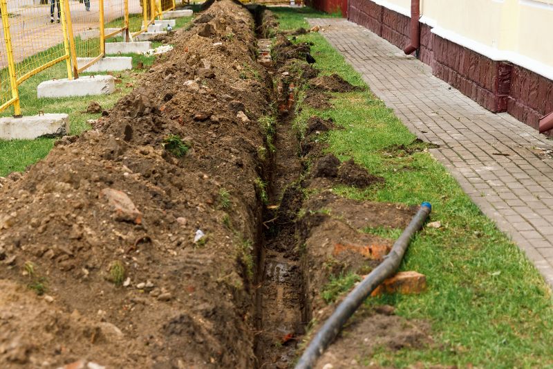 Drainage Trench Construction