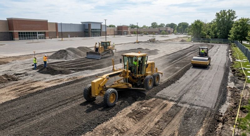 Parking Lot Excavation in Gwinnett County, GA