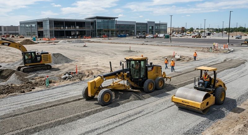 Parking Lot Excavation in Suwanee, GA