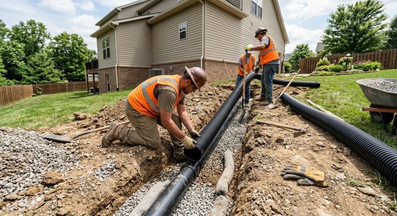 Drainage Trench Construction